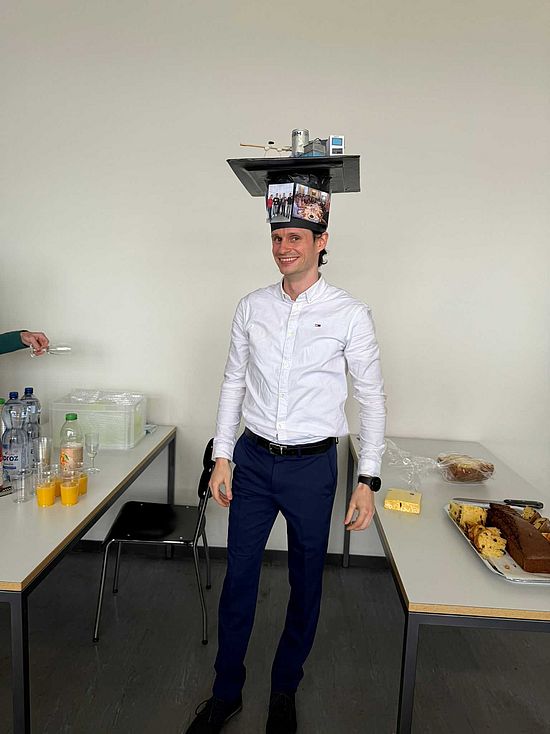 Eric with his PhD hat